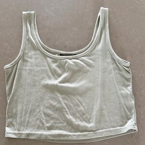 Womens Ribbed Tank Crop Top